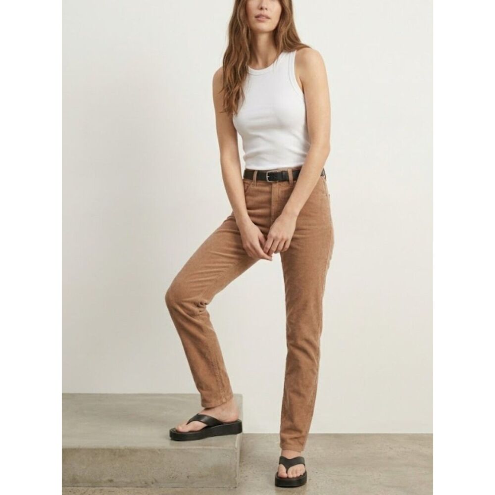 Everlane The Cheeky Straight Corduroy Pant Baby Cord in Petal Size 26 NWOT